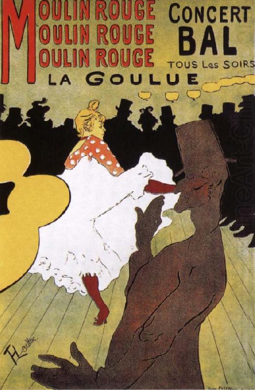 La Goulue,Dance at the Moulin Rouge, Henri de toulouse-lautrec